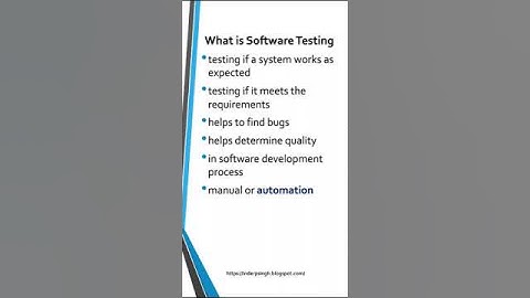Software Testing Fundamentals-What Is Software Testing-Software Testing Interview Questions #shorts
