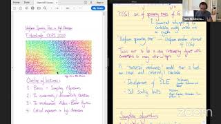 Tom Hutchcroft - Uniform spanning trees in high dimension - Lecture 1 of 3