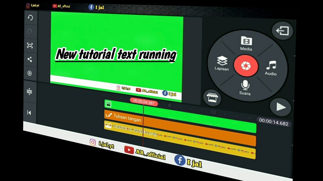 CARA MEMBUAT TEXT BERJALAN DI KINEMASTER