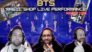 K-pop Noobs React - BTS - Magic Shop Live Performance | StayingOffTopic #btsmagicshop
