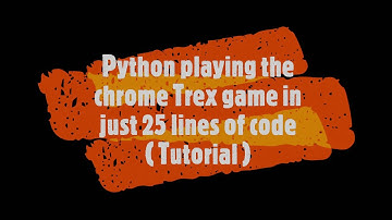 Making a bot with python which will play the chrome Dino game in just 25 lines of code (Tutorial)..