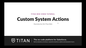 Overview for use of Javascript in Titan Web Apps fully integrated with Salesforce