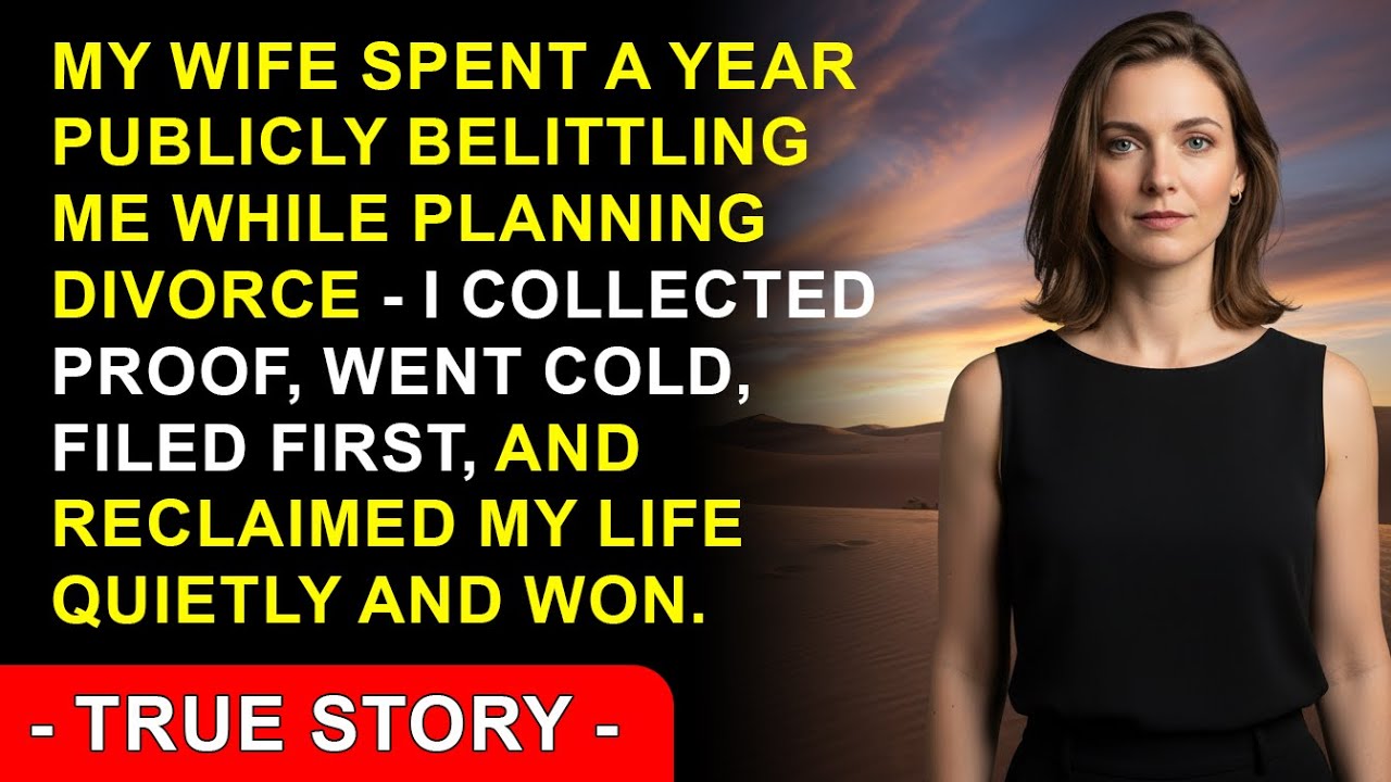 My Wife Spent A Year Publicly Belittling Me While Planning Divorce — I Collected Proof, Went Cold