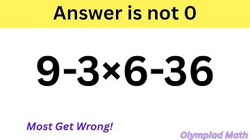 BODMAS Rule Most Get Wrong! | Calculator Not Allowed | Harvard University Math | Numbers Operation 