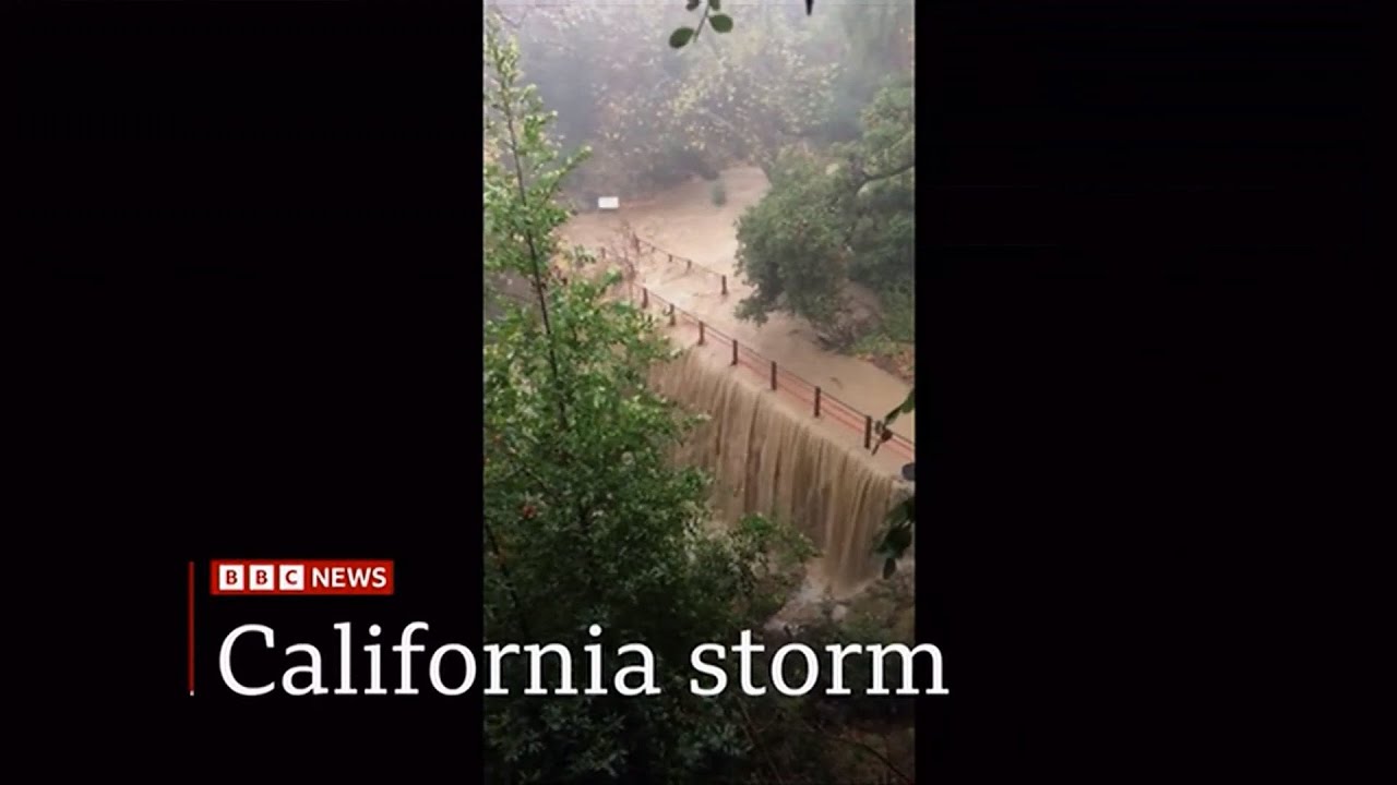 Weather Events - California storm - state of emergency (USA) - BBC - 6 ...