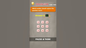 Number Pattern puzzle # 08 | Puzzles with Answer | BrainGym | #shorts
