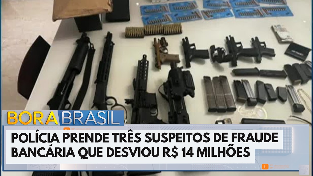 Polícia prende três suspeitos em operação contra fraude bancária