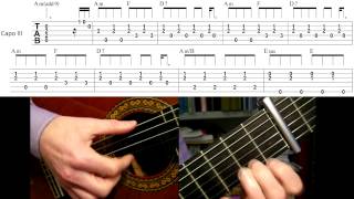 Video thumbnail of "Skyfall - Guitar Lesson"