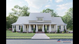 MODERN FARMHOUSE PLAN 4534-00019 WITH INTERIOR