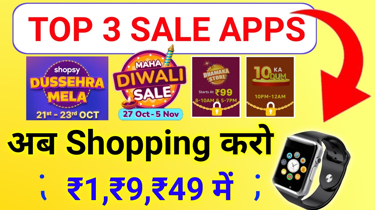Top 3 Shopping apps today 🔥 Everything products ₹1 ,₹9 ,₹49 | free shopping loot today 