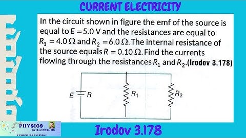 In the circuit shown in figure the emf of the source is equal to E=5V and the resistance equal to R1