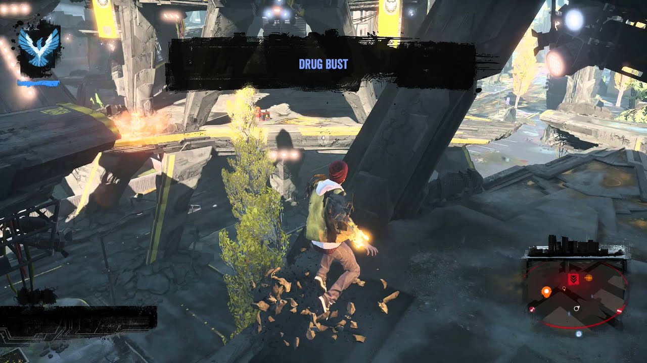 inFAMOUS Second Son free roam - Concrete power Gameplay