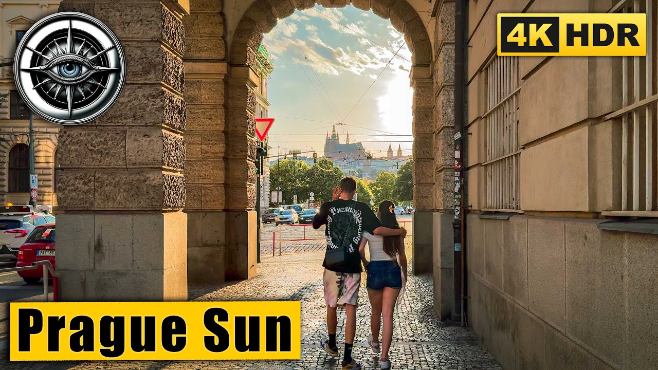 30 Degrees in Prague! A Summer Walk from the Powder Tower 🇨🇿 | 4K HDR