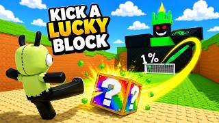 I Made $25,600,000 Per Second By Kicking A Block | Roblox Kick A Lucky Block