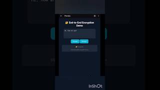 Simple E2EE(End-to-End Encryption) Demo using HTML, CSS and JavaScript.#htmltags #html #javascript