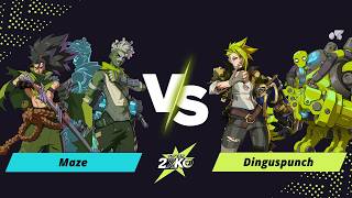 2XKO - Dinguspunch (Vi + Blitzcrank) vs Maze (Ekko + Yasuo) - Ranked Match | Top Tier 2XKO