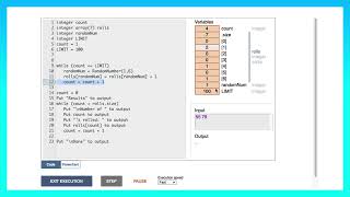 CIS125 Refactoring Dice Counting using an Array