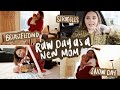 RAW DAY IN THE LIFE AS A NEW MOM 🧺👼🏼 || daily routines, breastfeeding, & struggles