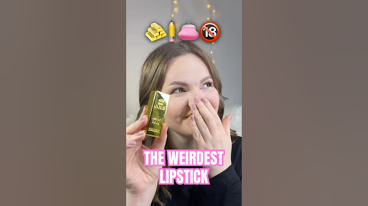 The WEIRDEST lipstick 💄 What are your points? ✍️#weird #lipstick #lipgloss #lipbalm