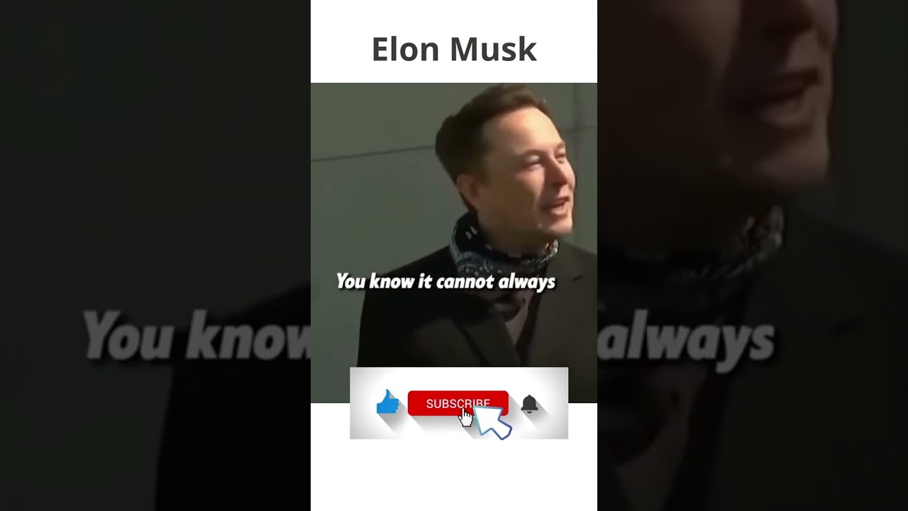 Elon Musk : "We Gotta Be Excited".