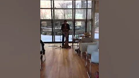 Steve Ostrowski reading a poem