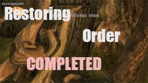 SKYRIM- Restoring Order- COMPLETED
