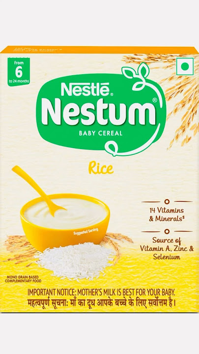 Nestum Baby Food// Nestle Nestum Cereal #baby #babyfood 🍚🍚