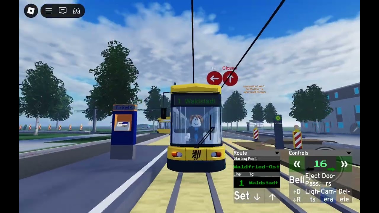 Citytram Bresel V2 Line 1a and Line 1 von Innenstadt Bressel nach (Stadthausen) nach Waldstadt  