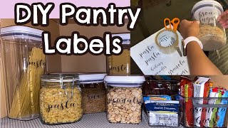 DIY Pantry Labels Using Packing Tape | Quick and Easy Tutorial | Gabrielle Ishell