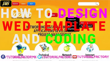 How To Design Web Template and Coding By Using Slice Tool In Photoshop । 4K । HD
