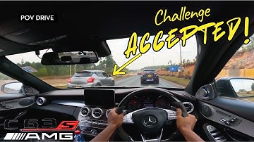 POV: SUZUKI SWIFT SPORT vs C63s Mercedes Benz | POV Drive | GoPro