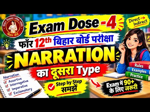 NARRATION TYPE -2 Interrogative Sentence ka Indirect speech  #biharboard #exampreparation