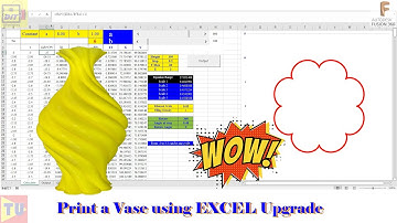 Print a Vase directly with Z control upgraded (Generate g-Code using EXCEL and Equation)