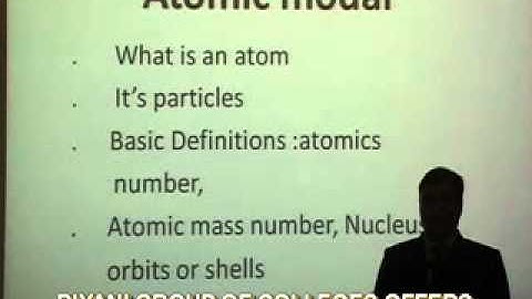 Atomic model lecture(BCA) by Vijay sharma,Biyani Girls college