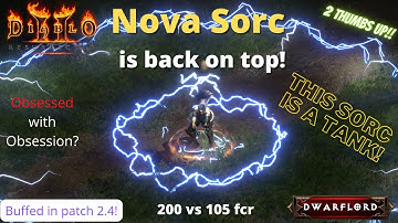 You NEED to try the Nova Sorc - the NEW Best AOE farmer? Patch 2.4 D2R (Diablo 2 Resurrected)