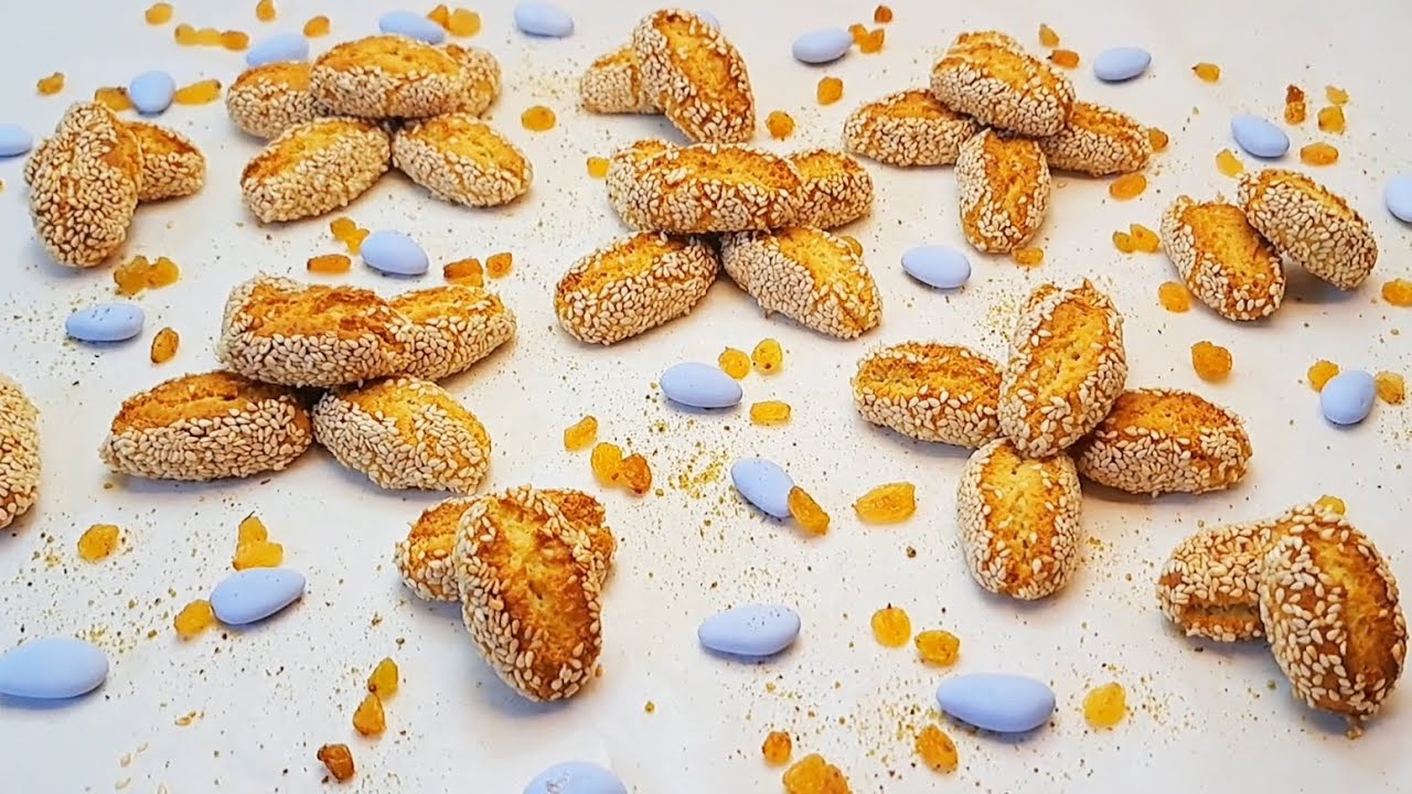 بسكوت سمسم بطريقة مختلفة روعة 