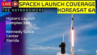 Beautiful Liftoff  Spacex Launches Koreasat 6a From Ksc Pad 39a