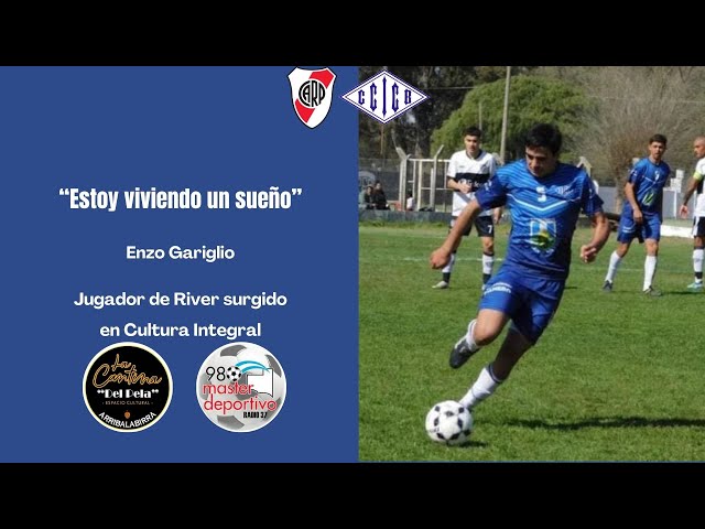 "Estoy viviendo un sueño" - Enzo Gariglio, jugador de River formado en Cultura Integral
