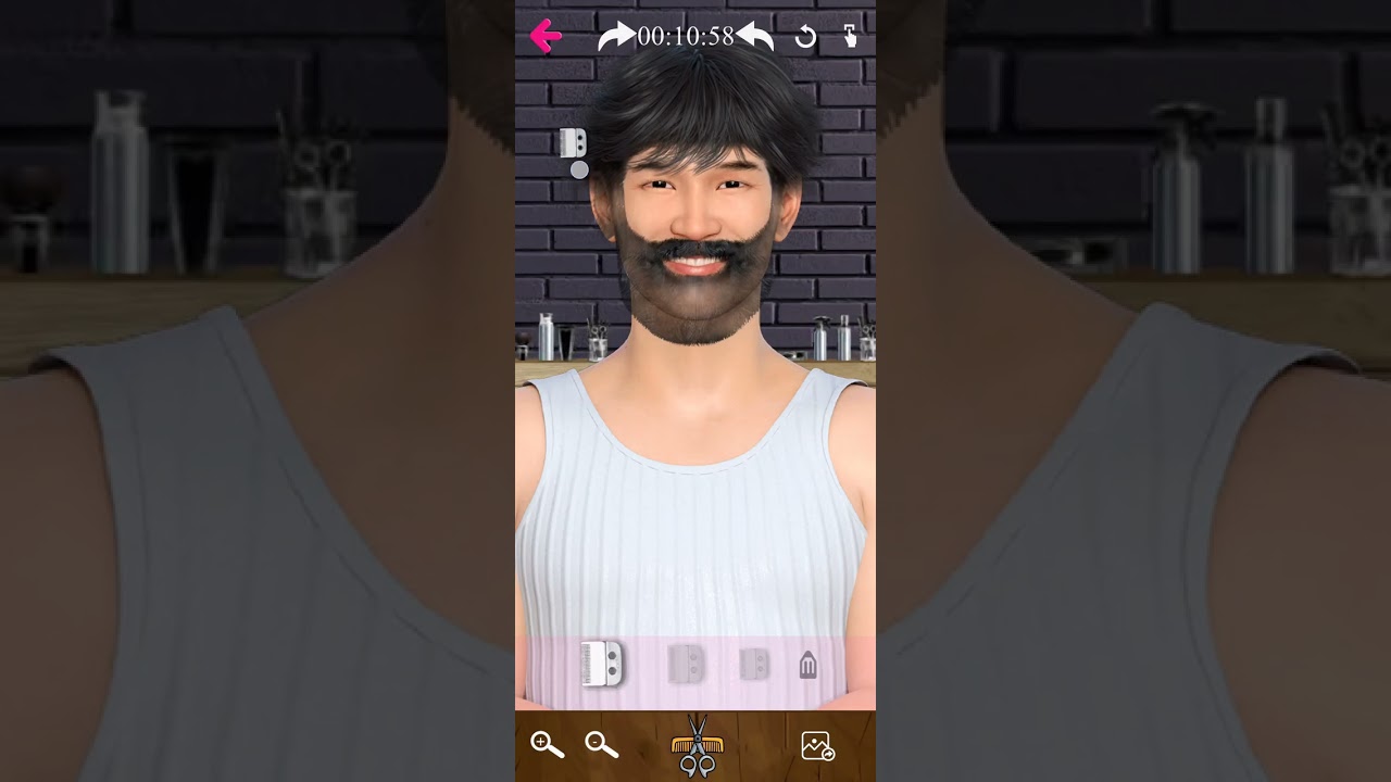 How to make a good haircut in barber shop game mullet.