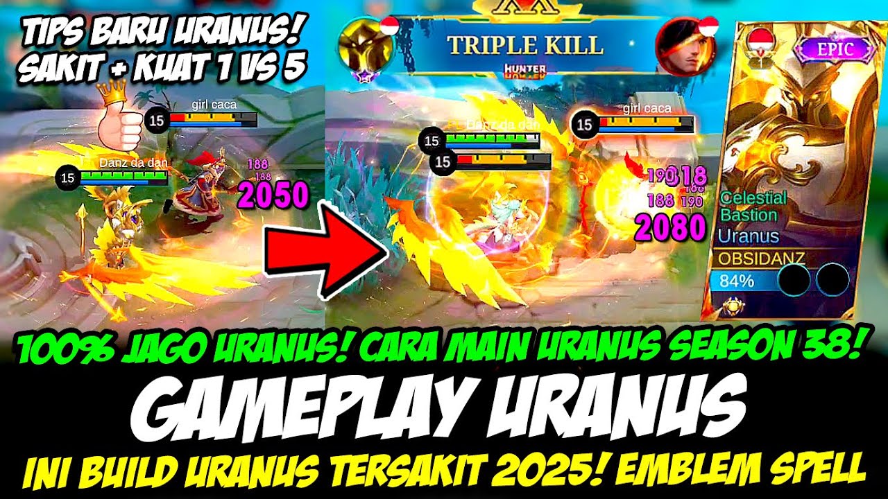 CARA MAIN URANUS SEASON 38❗TIPS URANUS KUAT + SAKIT❗BUILD URANUS TERSAKIT❗GAMEPLAY URANUS TOP GLOBAL