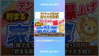 【誰でもできる！】目指せ+3万円！「貯まる家計簿」カスタマイズを紹介【貯める編】 #shorts