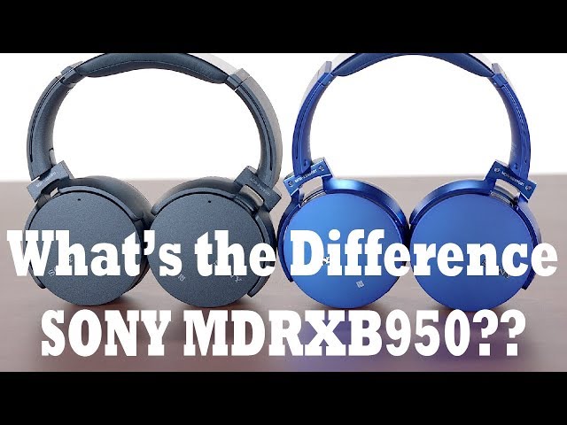 Sony MDR-XB950N1 and MDR-XB950B1 Differences - YouTube