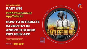 PUBG Tournament User App. How to integrate Razor Pay in android studio