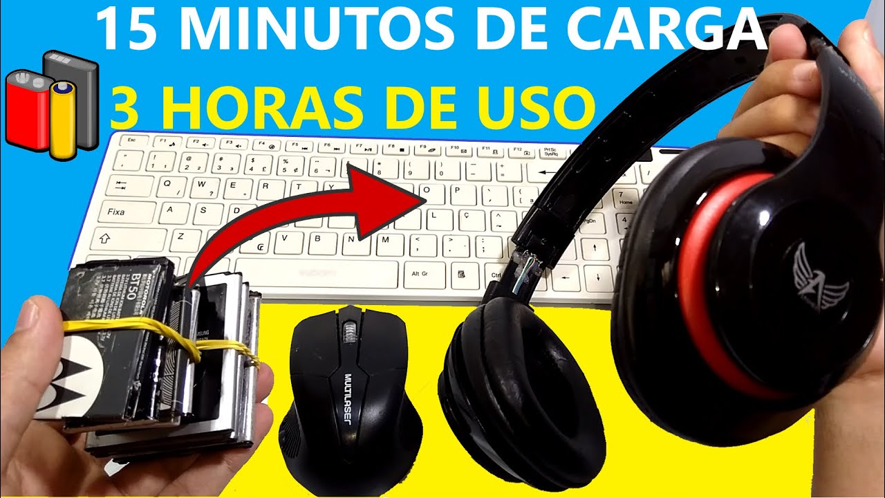 COMO CONSERTAR FONE BLUETOOTH E APARELHOS COM BATERIA, NÃO CARREGA -  QUANTOS VOLTS SOBRA NA BATERIA - YouTube