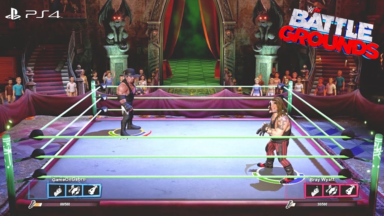 WWE 2K Battlegrounds The Undertaker vs Bray Wyatt - Gameplay PS4 Pro