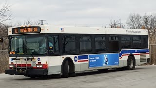 Ride On CTA 2006 New Flyer D40LF 1213 On Rt 71 71st/South Shore to 69th Red Line Station
