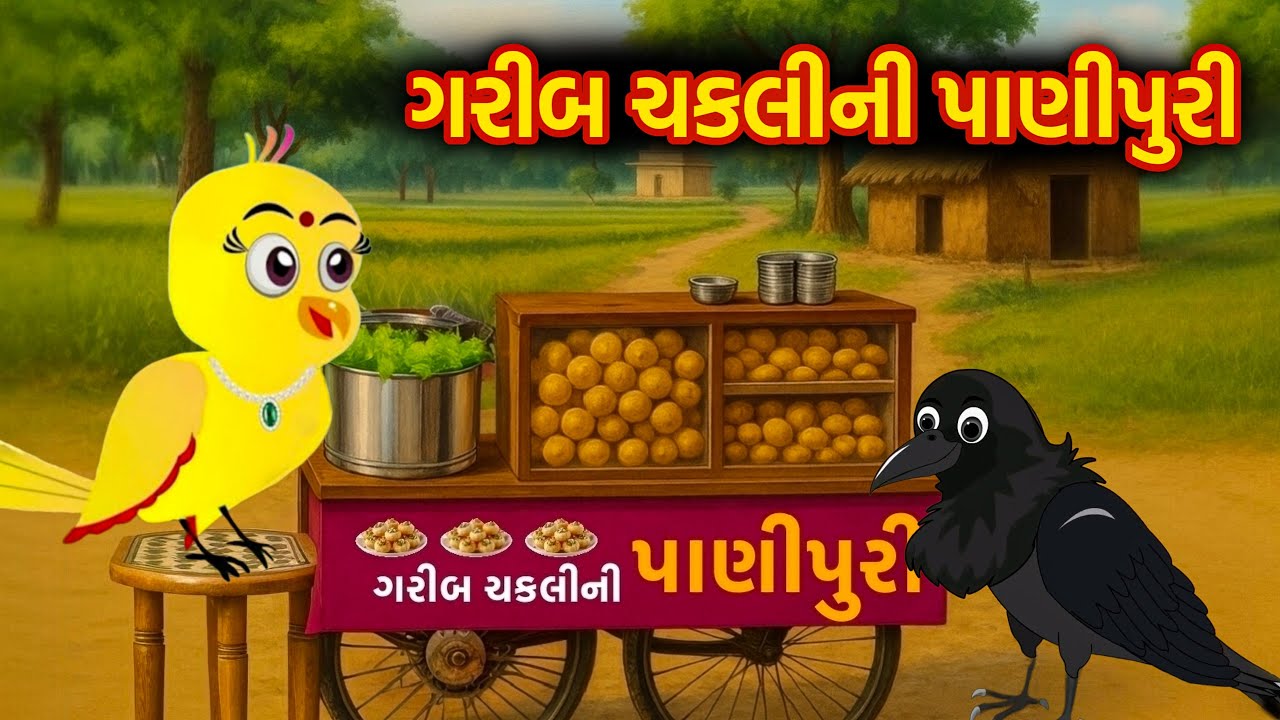 ગરીબ ચકલીની પ્રખ્યાત પાણીપુરી | Chakli ni Panipuri | Gujarati Varta | Moral Story | Varta