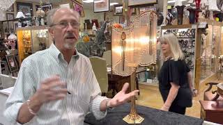 Art Nouveau Lamp designed by Hector Guimard at Gannon’s Antiques @GannonsAntiquesandArt
