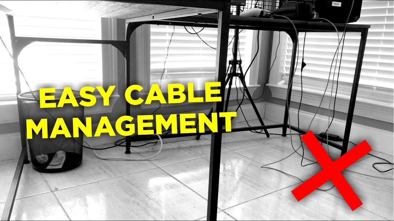 Cable Management - Quick, Easy, Cheap - YouTube