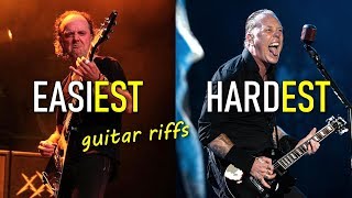 20 levels of Metallica guitar RIFFS chords